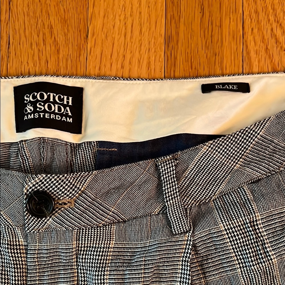 Scotch & Soda Monochrome Checkered Trousers